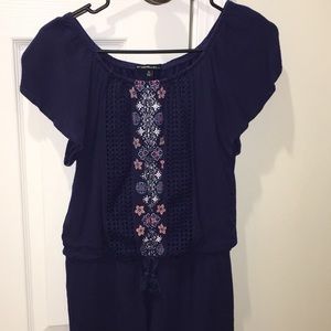 Girl’s Romper In Navy